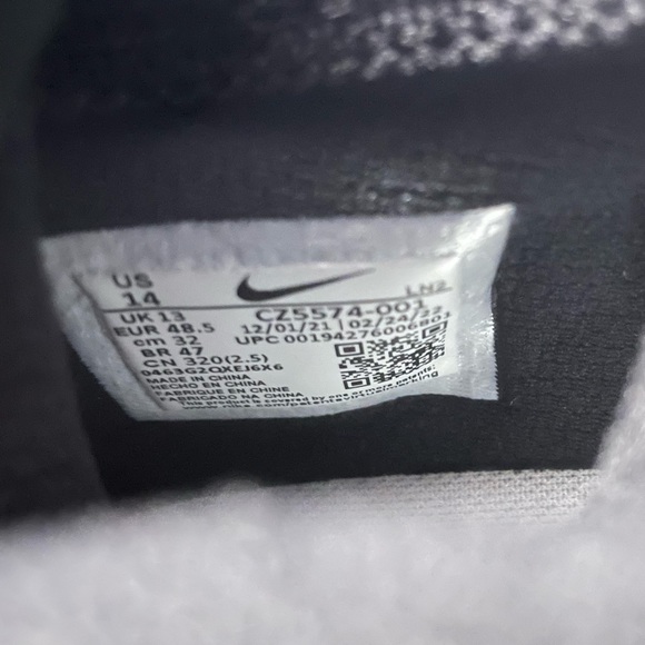 Size 14 -Nike Vapor Edge Pro 360 Black Detach Football Cleats CZ5574-001. - Picture 11 of 12